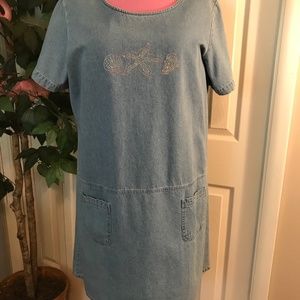 Light Blue Denim Dress, XL